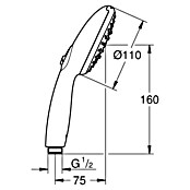 Grohe QuickFix Vitalio Start Douchekop 110 (Aantal functies: 3 st., Chroom) | BAUHAUS