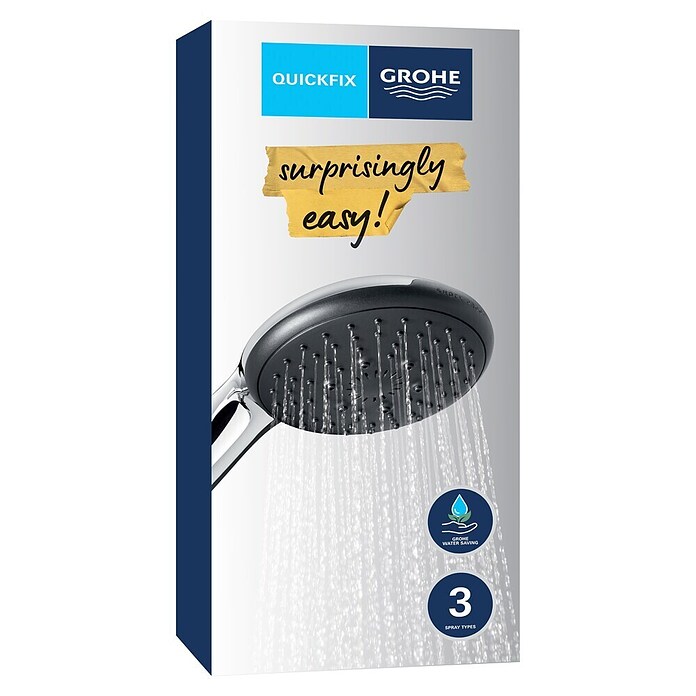 Grohe QuickFix Vitalio Start Douchekop 110 (Aantal functies: 3 st., Chroom) | BAUHAUS