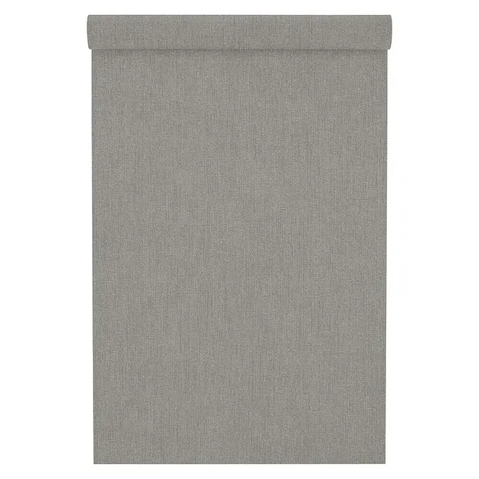 FREUNDIN Vliestapete - Grau, Uni, 10,05 x 0,53 m - Graue Vinyltapete mit Textur, aufgerollt und bereit für die Wandgestaltung, für ein stilvolles und modernes Zuhause.