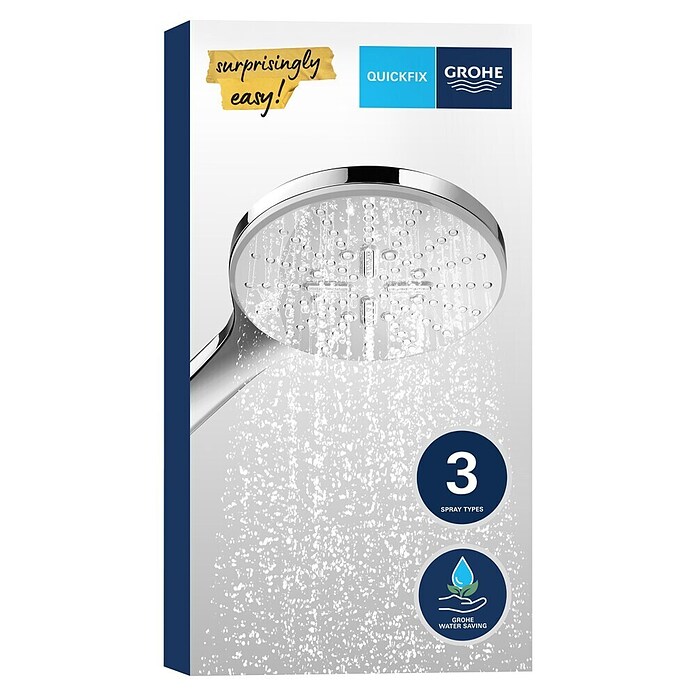 Grohe Douchekop Vitalio SmartActive 150 (Aantal functies: 3 st., Chroom, Rond) | BAUHAUS