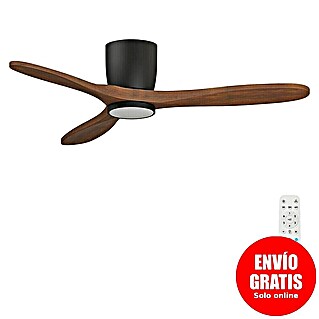 Arte confort Ventilador de techo Dasko (Negro, 132 cm, 33 W, Blanco cálido)
