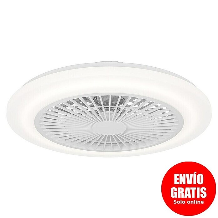 Eglo Ventilador de techo Windley (18 W, Blanco, Diámetro: 51 cm, RGB) | BAUHAUS