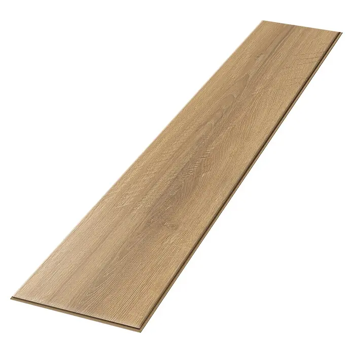 Egger Laminat NatureSense Aqua - Sherman Eiche honig, Landhausdiele, 1.292 x 193 x 8 mm - Helle Laminatdiele mit Holzmaserung.