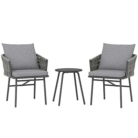 Outsunny  Loungemöbel-Set mit Tisch