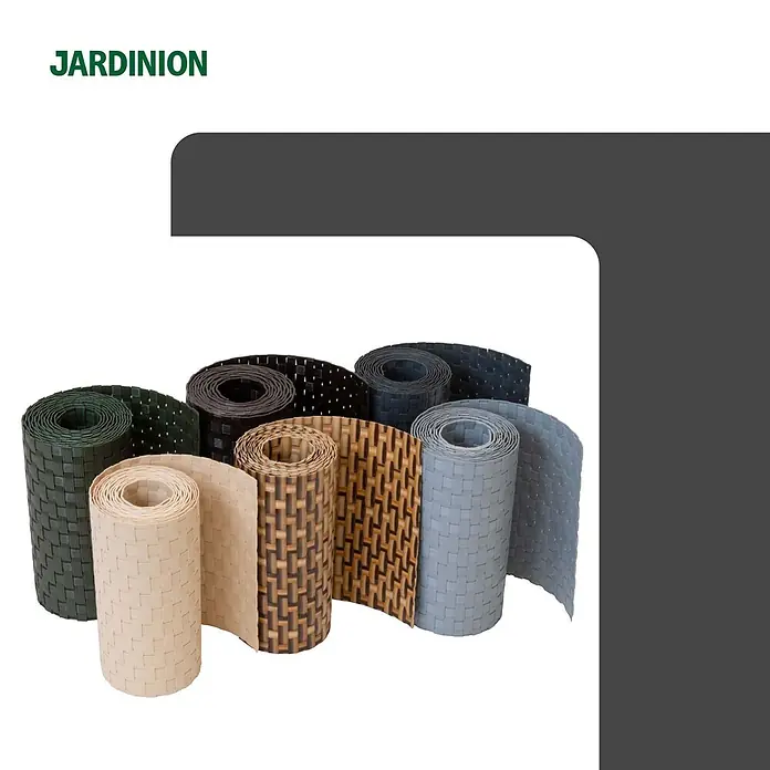 Jardinion Sichtschutzelement 10x Sichtschutzstreifen 250cm x 19cm x 2,4mm Anthrazit - B x H: 24 x 19 cm, Kunststoff, Anthracite - Geflochtene Zaunrollen in Grün, Beige, Braun, Schwarz und Grau.