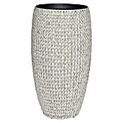 Pflanztopf Rattan Fishbone (Kunststoff, Farbe: Moonshine) | BAUHAUS