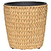 Pflanztopf Zylinder Rattan Fishbone (Light Straw, Ø x H: 36 x 33 cm) | BAUHAUS