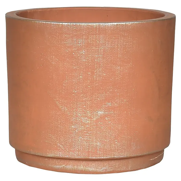 Pflanztopf Rovigo - Rusty, Außenmaß (Ø x H): 23 x 20 cm, 1 Stk. - Rustikaler zylindrischer Blumentopf aus Terrakotta.