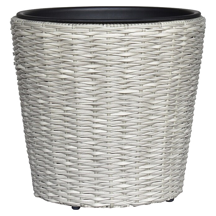 Pflanztopf Rattan Twister (Moonshine, Ø x H: 36 x 33 cm) | BAUHAUS