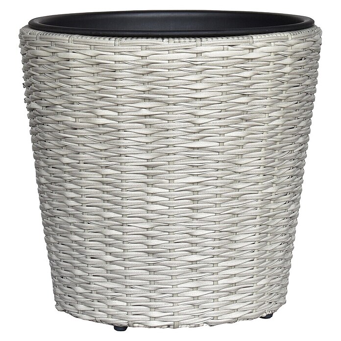 Pflanztopf Rattan Twister (Moonshine, Ø x H: 28 x 27 cm) | BAUHAUS