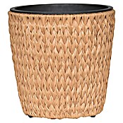 Pflanztopf Zylinder Rattan Fishbone (Golden Tan, Ø x H: 36 x 33 cm) | BAUHAUS