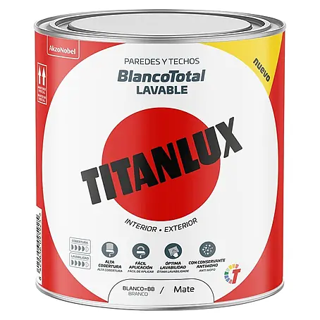 Titanlux  Pintura para paredes y techos Blanco Total