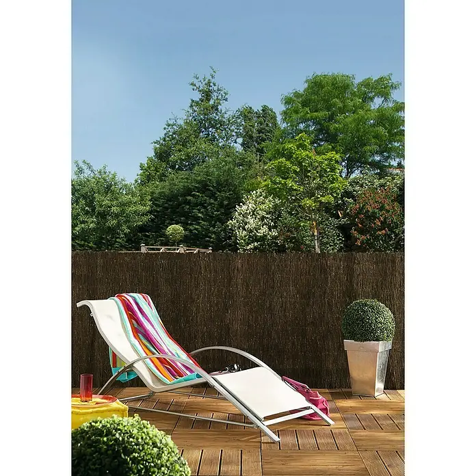 Brezo Triobruc - 3 x 1,5 m, Marrón - Relájate con estilo en esta tumbona de exterior. Disfruta de la comodidad y los días soleados con este elegante mueble para el jardín.