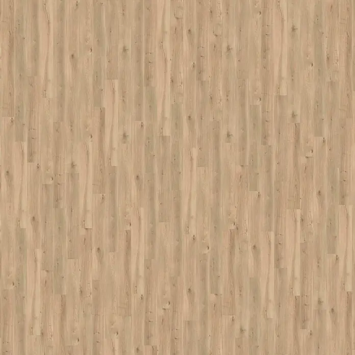 Living by Haro Laminat Tritty 90 - Eiche Melina, Landhausdiele, 1.282 x 193 x 7 mm - Heller Holzplankenboden mit natürlicher Maserung und Ästen.
