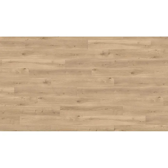 Living by Haro Laminat Tritty 90 - Eiche Melina, Landhausdiele, 1.282 x 193 x 7 mm - Hellbrauner Holzfußboden mit natürlicher Maserung, bestehend aus horizontal verlegten, ineinandergreifenden Dielen.
