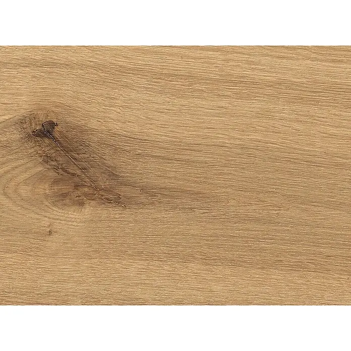Living by Haro Parkett - Eiche pure strukturiert Naturöl, Landhausdiele, 1.085 x 180 x 12 mm - Helles Naturholz mit ausgeprägter Maserung und dunklem Ast.