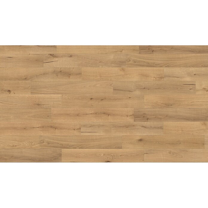 Living by Haro Fertigparkett Eiche pure struktuiert Naturöl (1.085 x 180 x 12 mm, Landhausdiele)