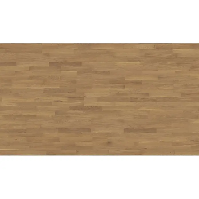 Living by Haro Parkett - Eiche Pure Naturöl, Schiffsboden, 2.200 x 180 x 12 mm - Heller Naturholzfußboden mit rechteckigen, versetzt angeordneten Dielen.
