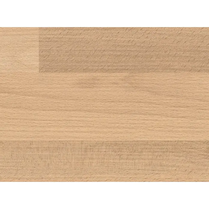 Living by Haro Laminat Sonderedition - Buche, Schiffsboden, 1.282 x 193 x 7 mm - Helle Naturholzoberfläche mit feiner, gerader Maserung und sichtbaren Lamellen in natürlichen Beigetönen.