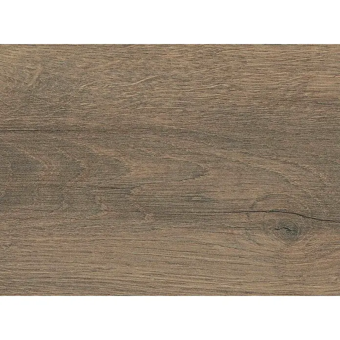 Living by Haro Laminat Sonderedition - Eiche Scarpa geräuchert, Landhausdiele, 1.282 x 193 x 7 mm - Hellbraune Holztextur mit sichtbarer Maserung und einem kleinen Ast.
