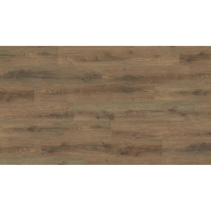 Living by Haro Laminat Sonderedition - Eiche Scarpa geräuchert, Landhausdiele, 1.282 x 193 x 7 mm - Braune Laminatboden-Dielen mit natürlicher Holzmaserung.