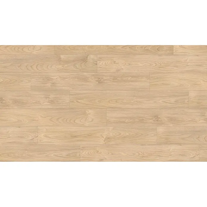 Living by Haro Laminat NKL32 - Kastanie Granby, Landhausdiele, 1.282 x 193 x 7 mm - Heller Holzfußboden mit natürlicher Maserung, aus rechteckigen Dielen.