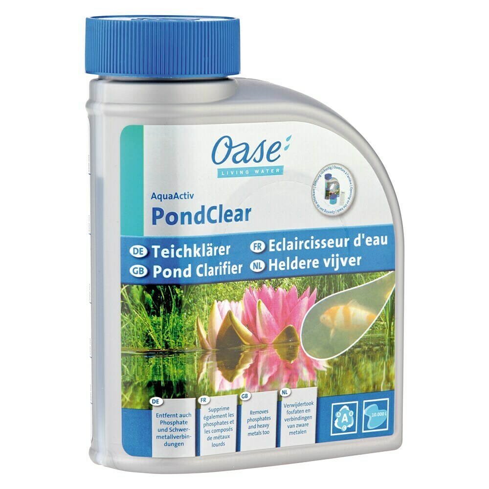 Oase AquaActiv PondClear Teichklärer 500 Ml – Gegen Grünes Wasser & Schwebealgen
