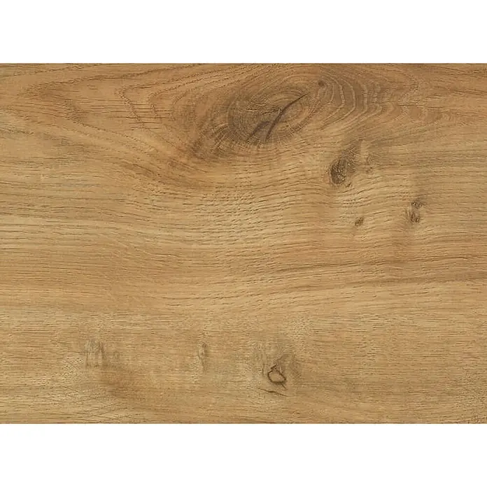 Living by Haro Hydrostar Designboden - Eiche Montana natur, Landhausdiele, 1.282 x 235 x 6,5 mm - Natürliche Holzmaserung mit Ästen, in warmem Mittelbraun.
