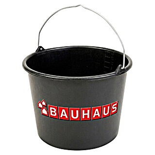 Bouwemmer BAUHAUS (Kunststof, Zwart, 12 l)