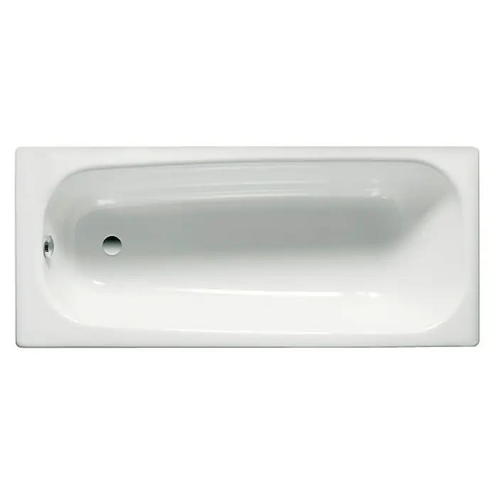 Roca Bañera Contesa - 170 x 70 cm, Acero esmaltado, Blanco - Un accesorio de baño blanco, una bañera, que invita a la relajación y al disfrute del baño. Esta bañera es elegante y cómoda.