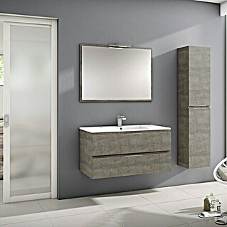Camargue Mueble de lavabo Módena (L x An x Al: 45 x 100 x 50 cm, Nebraska gris)