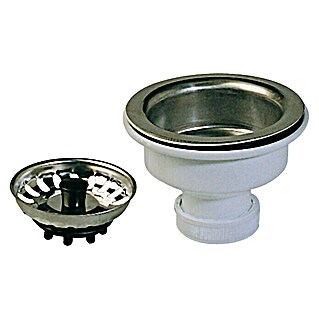 Válvula para fregadero con cestilla en envase (Polipropileno, 1 ½″, Apto para: Fregaderos)
