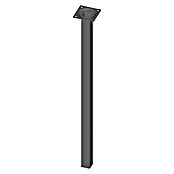 Element System Pata de tubo de acero cuadrangular (L x An x Al: 25 x 25 x 500 mm, Negro)