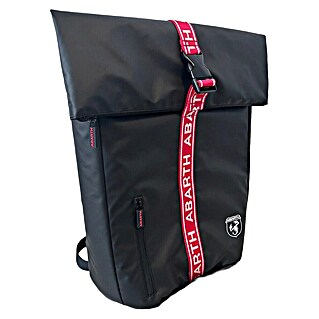 Abarth Mochila impermeable (Negro/Rojo)