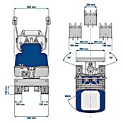 Scheppach Mini bager EXC815  (6,3 kW, Benzin, Kut rotacije produžnih krakova: −70 ° - 70 °) | BAUHAUS