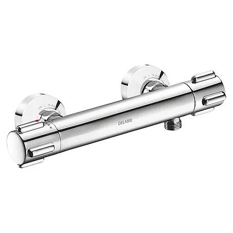 Delabie  UP-Brausethermostat Delabie Brause-Thermostatarmatur SECURITHERM, Anschlüsse STOP/CHECK