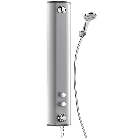 Delabie  UP-Brausethermostat Delabie DU-Elem. SECURITH. Therm.,Alu,Anschluss ob.,Handbr.,Halterung