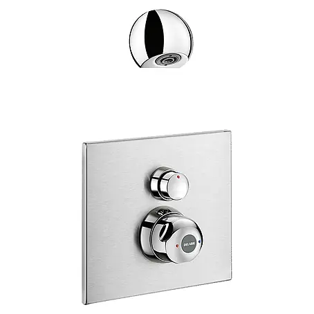 Delabie  UP-Brausethermostat Delabie DU-Therm.MBatt.SECURITHERM 30Sek.UP was.dicht+ ROUND Set 2/2