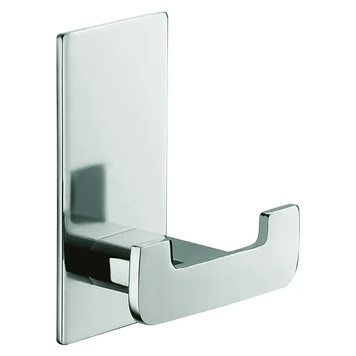 Aquasanit Toallero de gancho - Brillante - Moderno colgador de albornoz cromado para montaje en pared. Ideal para baños o armarios, este gancho ofrece una solución elegante y práctica.