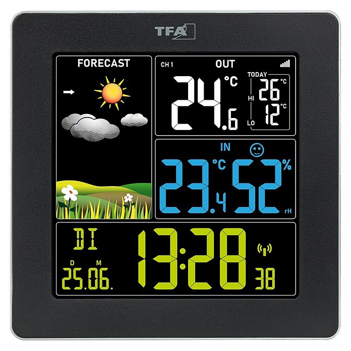 TFA Dostmann Vremenska postaja Sun 2  (Na baterije, 11,3 x 2,4 x 11,3 cm) | 7480 - Thermometer | IAGG - Gartenartikel | IAG - Außenbereichsausstattung | IA - Gartenhartware | I - Stadtgarten | BAUHAUS