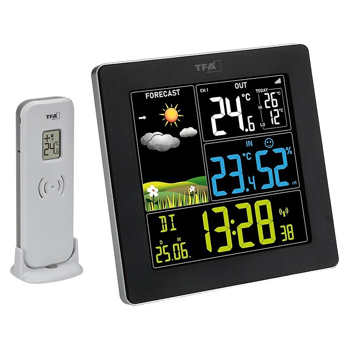 TFA Dostmann Vremenska postaja Sun 2  (Na baterije, 11,3 x 2,4 x 11,3 cm) | 7480 - Thermometer | IAGG - Gartenartikel | IAG - Außenbereichsausstattung | IA - Gartenhartware | I - Stadtgarten | BAUHAUS