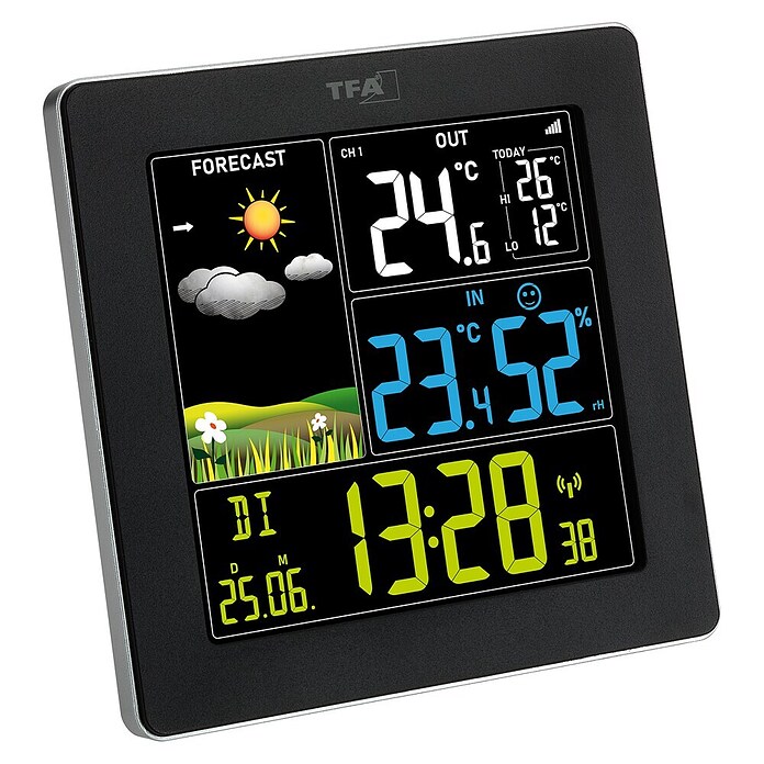 TFA Dostmann Vremenska postaja Sun 2  (Na baterije, 11,3 x 2,4 x 11,3 cm) | 7480 - Thermometer | IAGG - Gartenartikel | IAG - Außenbereichsausstattung | IA - Gartenhartware | I - Stadtgarten | BAUHAUS