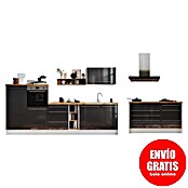 Respekta Cocina de isla Gabriel (Ancho: 320 cm, Gris, Con campana tipo bloque, Con electrodomésticos) | BAUHAUS