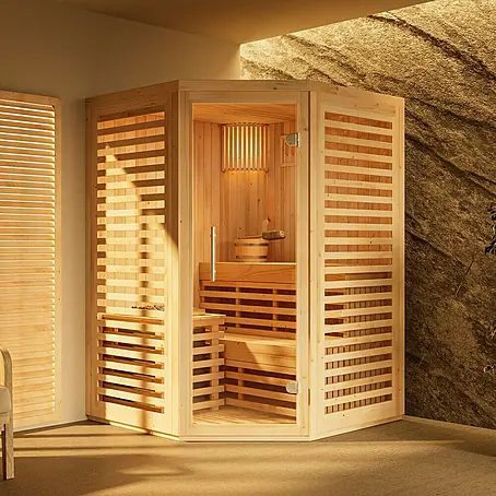 FinnTherm  Massivholzsauna Svala