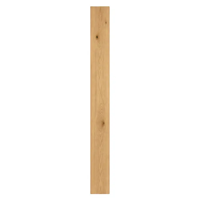 Parkett - Eiche Westerland, Landhausdiele, 1.820 x 145 x 14,2 mm - Helle braune Holzdiele mit natürlicher Maserung und zwei Ästen.