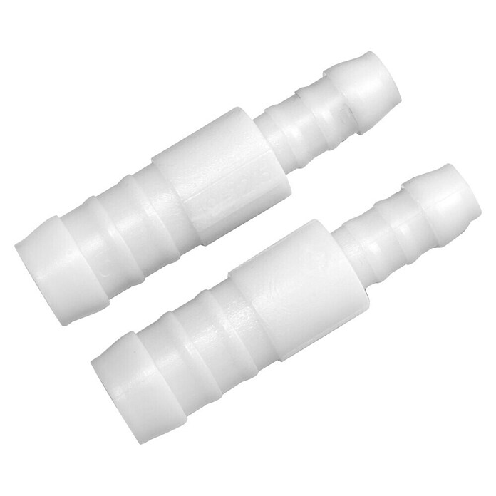 Floraworld Schlauchverbinder (Kunststoff, Weiß, 2 Stk., Reduzierung von 19 mm auf 12,5 mm) | BAUHAUS