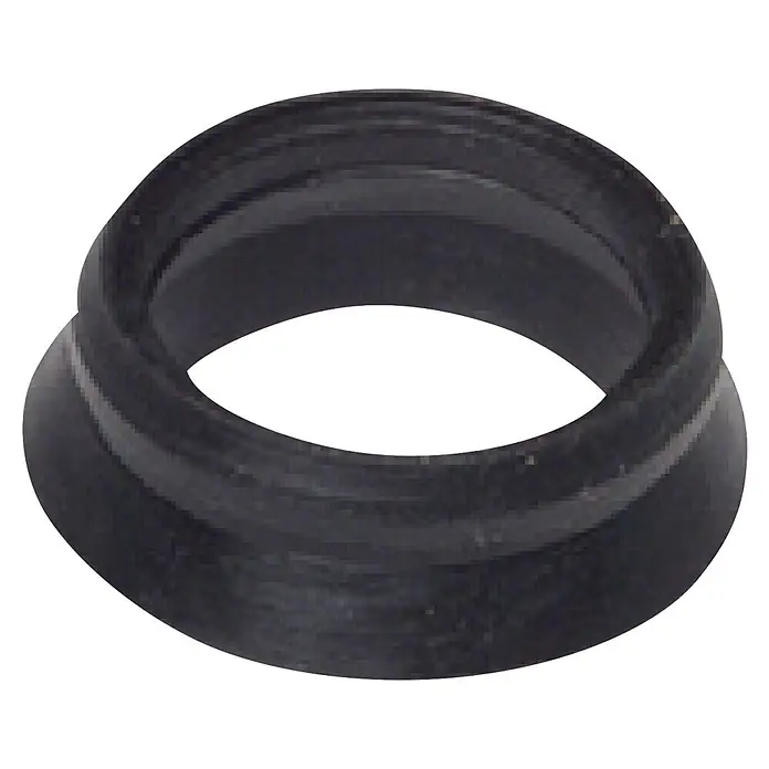 Floraworld Ersatzdichtung für Schnellkupplung - 2 Stk., Gummi - Dunkles, schwarz ausgestelltes Ringbauteil, möglicherweise eine Rohrbuchse oder Dichtung.
