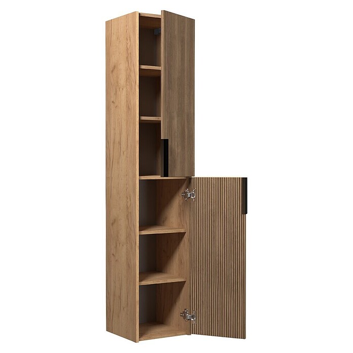 Visoka omara Amza  (Š x G x V: 33,3 x 35 x 165 cm, Hrast) | 3699 - Badmöbelprogramm Preiseinstieg | DADC - Möbel | DAD - Badausstattung | DA - Badausstattung/Bäderwelt | D - Sanitär | BAUHAUS