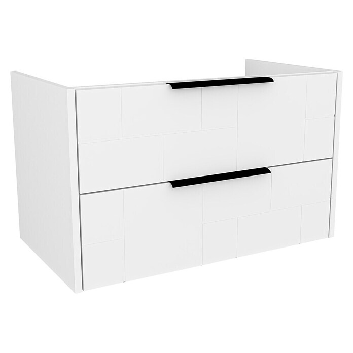Kupaonski ormarić s umivaonikom Celeste  (Š x D x V: 80 cm x 45 cm x 51 mm, Bijela) | BAUHAUS