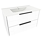 Kupaonski ormarić s umivaonikom Celeste  (Š x D x V: 80 cm x 45 cm x 51 mm, Bijela) | BAUHAUS